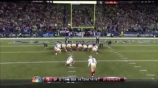 Red Bryant blocks 49ers FG attempt - Richard Sherman scores defensive touchdown