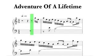 Coldplay - Adventure Of A Lifetime Sheet Music