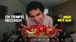 ME COMÍ 2 KILOS DE SALCHIPAPA!! 🤯 | ¿En cuanto TIEMPO lo hice? 🤯