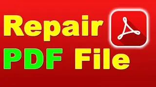 How to Repair corrupted pdf file | Repair damage pdf file free online  PDF file corrupt | Repaid PDF