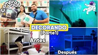 DECORANDO EL CUARTO DE LOS NIÑOS (parte 1)⎪COMPRAS Y MAS