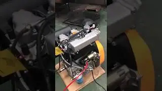 Дизельный двигатель FORTE F2L92FE ~  Форте двухцилиндровый обзор 360