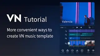 How to create VN music template by extracting the link? | VN Video Editor