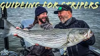 Guiding My Canadian Friends for Striped Bass in Rhode Island