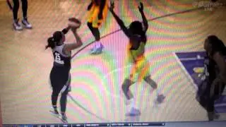 Becky Hammon hits 3 three pointers in a row