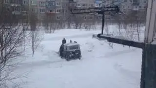 Зима город Инта -31