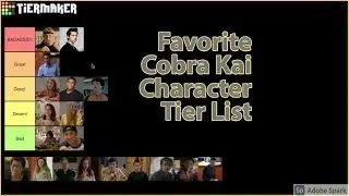 Favorite Cobra Kai Character Tier List