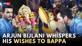 TV actor Arjun Bijlani's Ganpati Visarjan | Ganesh Chaturthi 2024