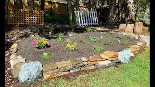 How to build a rock wall and raised bed