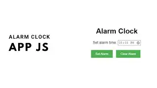 How to make an Alarm Clock with HTML, CSS and JavaScript