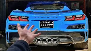 I got the BEST personalized LICENSE PLATE in TEXAS for my C8 Corvette Z06