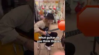 Picking a random guitar off the wall in a music store #guitar #guitarloop