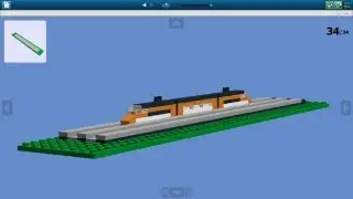 Как сделать микро поезд из Lego  + Железная Дорога!  \ How to make a micro train from Lego