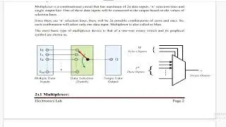 Multiplexer Demultiplexer || 