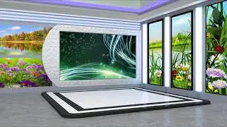 Free Virtual News Studio Background, Entertainment TV Studio 4K