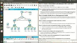 6.3.1.3 Cisco Packet Tracer 7.2 Packet Tracer - Layer 2 VLAN Security