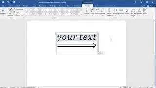 How to insert double left arrow below characters in word