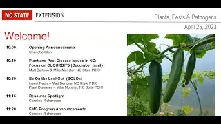 PPP April 2023 | Current Pest and Plant Disease Issues in NC: Focus on CUCURBITS