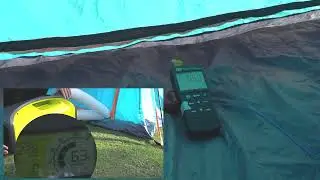 Test the Nitecore air conditioner on outdoor