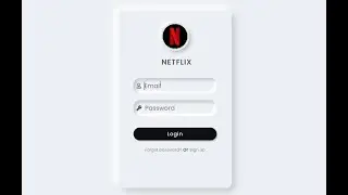 Netflix Login Form  HTML & CSS | Free Source Code | Step By Step Tutorial