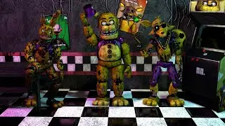 [FNAF C4D SPEED ART] The Golden Ones