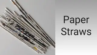 How to make Paper Straws/ How to roll paper/NewsPaper craft