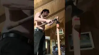 Worked out by making a work out sword.