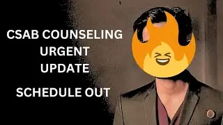 Csab counselling 2024 process