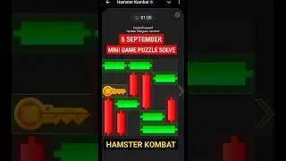 EASY😎 Hamster Kombat 8-9 September Mini Game Complete Step Hamster Kombat  Mini Game kaise Paar Kare