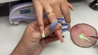 How To Acrylic Nails | Sugar Glitter French Tips