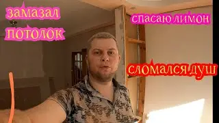 Сломался душ/замазал потолок/спасаю лимон/ремонт в доме своими руками