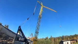 Counterweight for a Handmade Tower Crane! Restoring a 100-Year-Old Castle-Barn! 🏗️