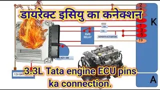 3.3L NG BS6 #Engine_ecu_starting_circuit. ECU pin ko direct connection