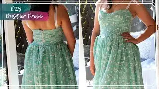 How To make a Bustier Dress | Making a 1950s Inspired Dress | DIY Bustier Dress