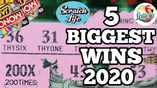 TOP 5 Biggest Wins of 2020!  🚀Scratch Life VS Florida Lottery