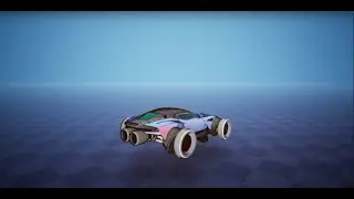 Stylized Custom Hover Vehicle. Unreal Engine 5.3
