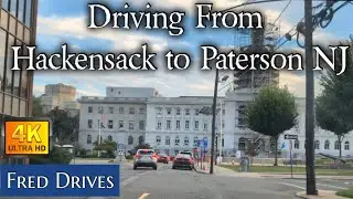 A (4K) From Hackensack NJ  to Paterson NJ #driving #hackensack #bergencounty #paterson