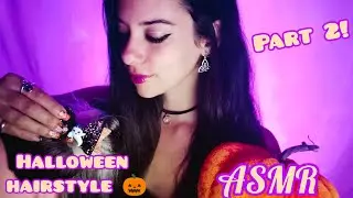 〰️ ASMR 〰️🌛Part 2: Your FRIEND does your HAIR for HALLOWEEN 🎃 ROLEPLAY 🌜