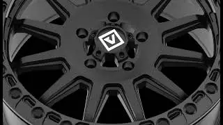 Valor Offroad V09 - Satin Black Rotary Forged Beadlock UTV Wheel (17x8)