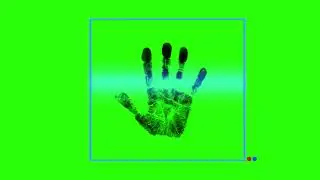 Hand Fingerprint Green Screen Animation Effects  | No Copyright