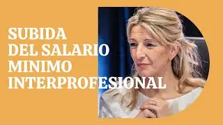 Subida del salario mínimo interprofesional
