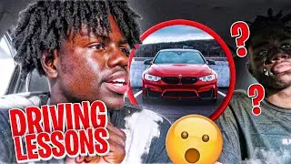 TEACHING MY LITTLE BROTHER HOW TO DRIVE! *HE ALMOST CRASHED* | gradi