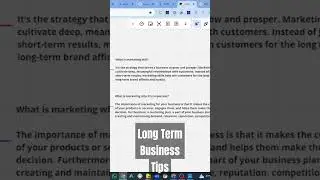 Long Term Business Tips #facebookads #business #shorts