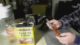 Вакуумная пропитка рукояток ножей.