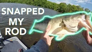 HUGE bass SNAPPED my rod...