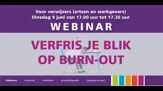 Webinar Verfris je blik op burn-out