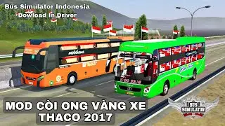 Share mod obb còi ong vàng xe khách thaco mobihome 2017 bussid v3.6.1 | bus simulator Indonesia