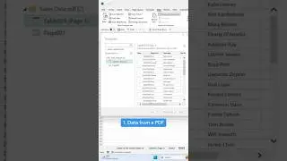 Import data form pdf in Excel 