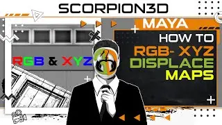 MAYA VRAY & ARNOLD DISPLACEMENT MAPS IN MAYA RGB CHANNELS USE FOR XYZ