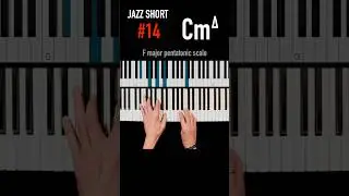 ✨Jazz Short #14☕️ F major pentatonic scale over C melodic minor voicing 